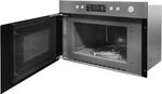 Indesit Microonde Da incasso MWI 6213 IX Stainless Steel Elettronico 22 Microonde + grill 750 Perspective open
