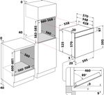 Indesit Forno Da incasso IFWS 3841 JH IX Elettrico A+ Technical drawing