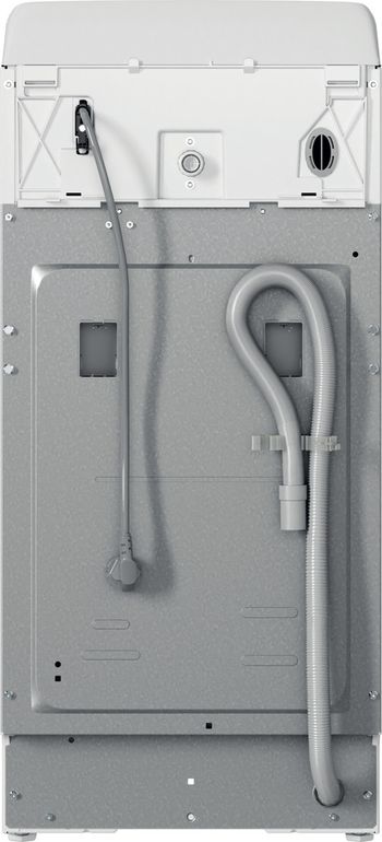 Indesit Lavabiancheria A libera installazione BTW L50300 IT/N Bianco Carica dall'alto D Back / Lateral