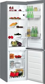 Indesit Combinazione Frigorifero/Congelatore A libera installazione LI8 SN1E X Inox 2 porte Perspective open