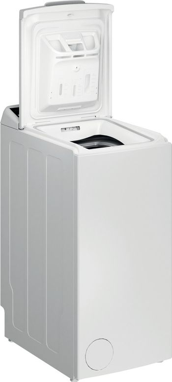 Indesit Lavabiancheria A libera installazione BTW B7220P IT/N Bianco Carica dall'alto E Perspective open