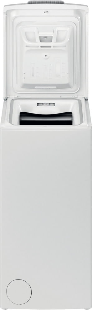 Indesit-Lavabiancheria-A-libera-installazione-BTW-S6230P-IT-N-Bianco-Carica-dall-alto-D-Frontal-open