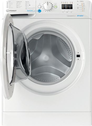 Indesit Lavabiancheria A libera installazione BWA 81284X W IT N Bianco Carica frontale C Frontal open