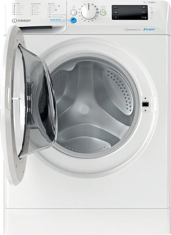 Indesit Lavabiancheria A libera installazione BWE 71283X W IT N Bianco Carica frontale D Frontal open