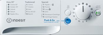 Indesit Lavabiancheria A libera installazione BWE 71283X W IT N Bianco Carica frontale D Control panel