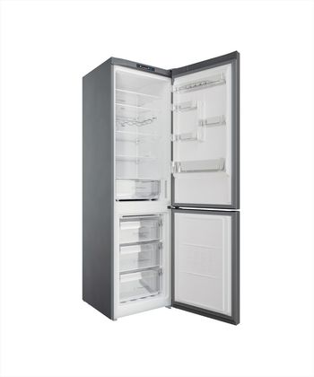 Indesit Combinazione Frigorifero/Congelatore A libera installazione INFC9 TI22X Inox 2 porte Perspective open