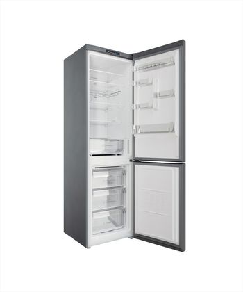 Indesit-Combinazione-Frigorifero-Congelatore-A-libera-installazione-INFC9-TI22X-Inox-2-porte-Perspective-open