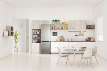 Indesit Combinazione Frigorifero/Congelatore A libera installazione INFC9 TI22X Inox 2 porte Lifestyle frontal