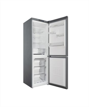 Indesit Combinazione Frigorifero/Congelatore A libera installazione INFC8 TI21X Inox 2 porte Perspective open