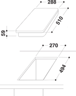 Indesit-Piano-cottura-DP-2E--IX--Inox-Solid-Plate-Technical-drawing