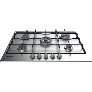 Piano cottura a gas Indesit: 5 fuochi - THP 752 W/IX/I