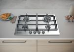 Indesit Piano cottura THP 641 W/IX/I Inox GAS Lifestyle frontal top down