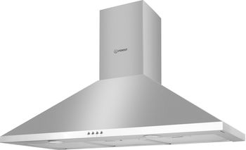 Indesit Cappa Da incasso IHPC 9.5 LM X Inox Montaggio a parete Meccanico Perspective