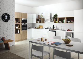 Indesit Cappa Da incasso IHPC 6.5 LM X Inox Montaggio a parete Meccanico Lifestyle perspective