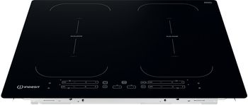 Indesit Piano cottura IB 88B60 NE Nero Induction vitroceramic Frontal top down