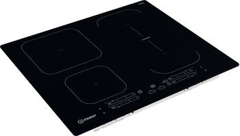 Indesit Piano cottura IB 65B60 NE Nero Induction vitroceramic Perspective