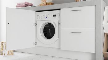 Indesit Lavasciugabiancheria Da incasso BI WDIL 861284 EU Bianco Carica frontale Lifestyle perspective