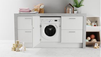Indesit Lavasciugabiancheria Da incasso BI WDIL 861284 EU Bianco Carica frontale Lifestyle frontal