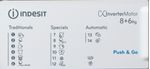 Indesit Lavasciugabiancheria Da incasso BI WDIL 861284 EU Bianco Carica frontale Program