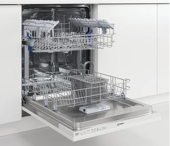 Indesit Lavastoviglie Da incasso DIE 2B19 A Totalmente integrato F Perspective open