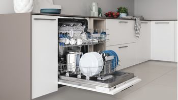 Indesit Lavastoviglie Da incasso DIE 2B19 A S Totalmente integrato F Lifestyle perspective open
