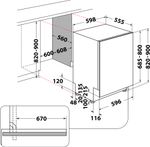 Indesit-Lavastoviglie-Da-incasso-DIE-2B19-A-S-Totalmente-integrato-F-Technical-drawing