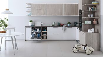 Indesit Lavastoviglie Da incasso DIE 2B19 Totalmente integrato F Lifestyle frontal open