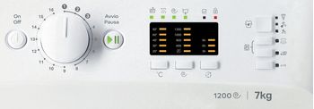 Indesit Lavabiancheria A libera installazione MTWA 71252 W IT Bianco Carica frontale E Control panel