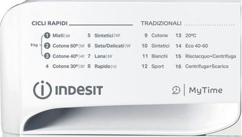 Indesit Lavabiancheria A libera installazione MTWA 91283 W IT Bianco Carica frontale D Program