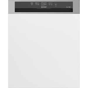 Lavastoviglie semi incasso Indesit: grande capienza, colore inox - DBE 2B19 A X