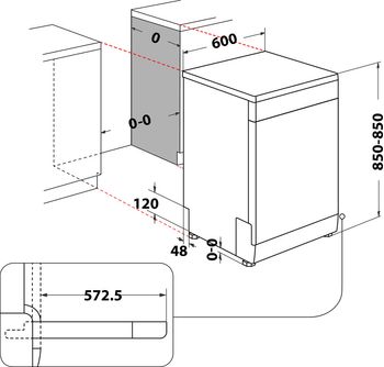 Indesit-Lavastoviglie-A-libera-installazione-DFE-1B19-14-A-libera-installazione-F-Technical-drawing