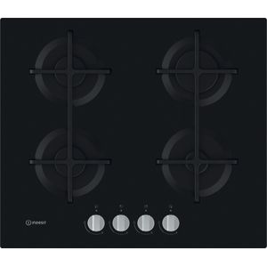 Piano cottura a gas Indesit: 4 fuochi - ING 61T/BK