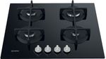 Indesit Piano cottura ING 61T/BK Nero GAS Frontal top down