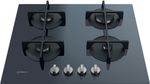 Indesit Piano cottura ING 61T/GR Grafite GAS Frontal top down