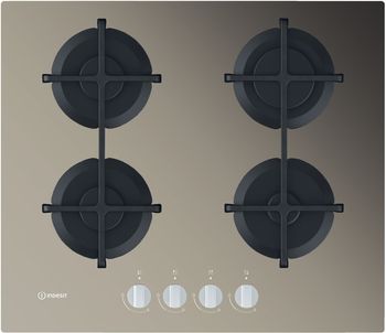 Indesit-Piano-cottura-ING-61T-TD-Tortora-GAS-Frontal