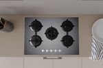 Indesit Piano cottura ING 72T/GR Grafite GAS Lifestyle frontal