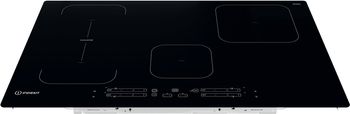 Indesit-Piano-cottura-IB-21B77-NE-Nero-Induction-vitroceramic-Frontal-top-down