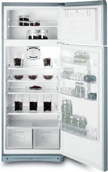 Indesit Combinazione Frigorifero/Congelatore A libera installazione TEAAN 5 S 1 Argento 2 porte Frontal open