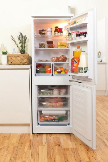 Indesit Combinazione Frigorifero/Congelatore A libera installazione NCAA 55 Bianco 2 porte Lifestyle frontal open
