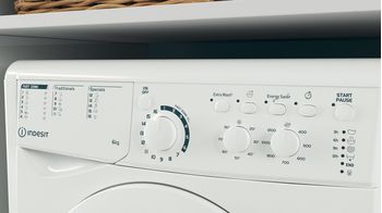 Indesit Lavabiancheria A libera installazione EWSC 61251 W EU N Bianco Carica frontale F Lifestyle control panel