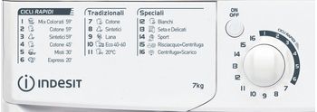 Indesit Lavabiancheria A libera installazione EWC 71252 W IT N Bianco Carica frontale E Control panel