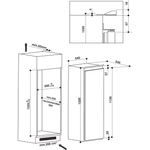 Indesit-Frigorifero-Da-incasso-S-12-A1-D-I-Inox-Technical-drawing