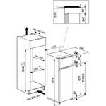 Indesit-Combinazione-Frigorifero-Congelatore-Da-incasso-T-16-A1-D-I-Acciaio-2-porte-Technical-drawing