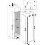 Indesit-Frigorifero-Da-incasso-INS-1801-AA-Bianco-Technical-drawing