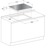 Indesit-Piano-cottura-VRM-640-M-IX-Inox-Radiant-vitroceramic-Technical-drawing