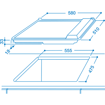 Indesit-Piano-cottura-PIM-640-AS--IX--Inox-GAS-Technical-drawing