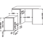 Indesit-Lavastoviglie-Da-incasso-DIF-16T1-A-EU-Totalmente-integrato-A-Technical-drawing