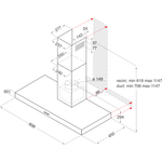 Indesit-Cappa-Da-incasso-IHBS-9.5-AM-X-Inox-Montaggio-a-parete-Meccanico-Technical-drawing