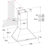 Indesit-Cappa-Da-incasso-IHPC-6.5-AM-X-Inox-Montaggio-a-parete-Meccanico-Technical-drawing