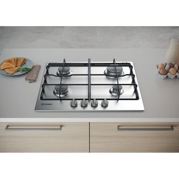 Indesit-Piano-cottura-THA-642-IX-I-Inox-GAS-Lifestyle-frontal-top-down